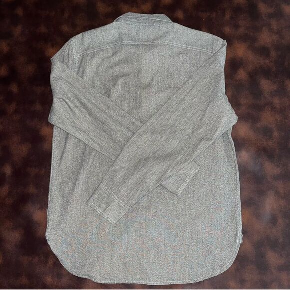 Guideboat Co. Men’s Ply the Waters Utility Shirt Steel Grey/Black EUC Cotton Med - Picture 4 of 7